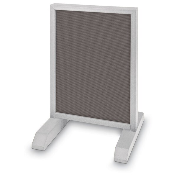Sliding Door Indoor Enclosed Corkboard, 6, UV9026ACS-SATIN-CORK